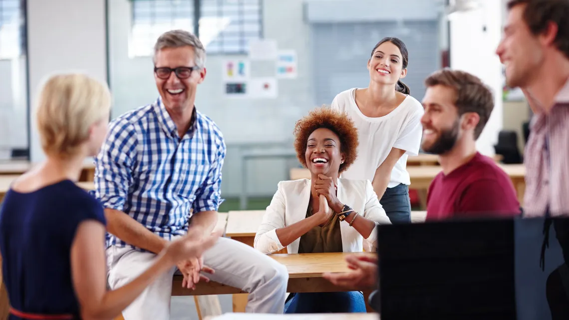 Photograph illustrating shared teamwork context without individual focus.